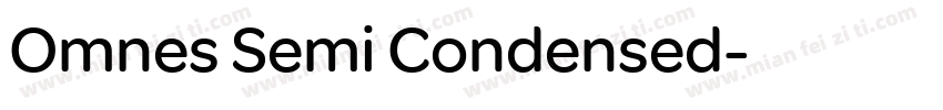 Omnes Semi Condensed字体转换